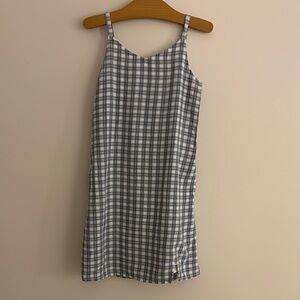 Abercrombie Kids Blue and White Sleeveless Slip Dress